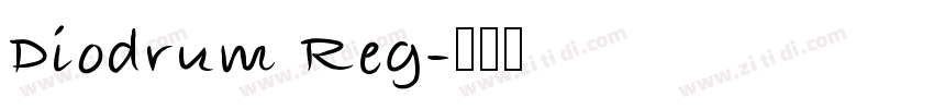 Diodrum Reg字体转换